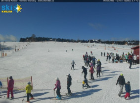 Imagen de vista previa de la cámara web Kvilda - Ski areál